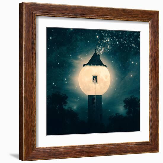 The Moon Tower-Paula Belle Flores-Framed Art Print