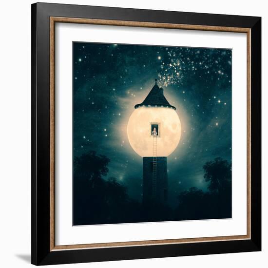 The Moon Tower-Paula Belle Flores-Framed Art Print