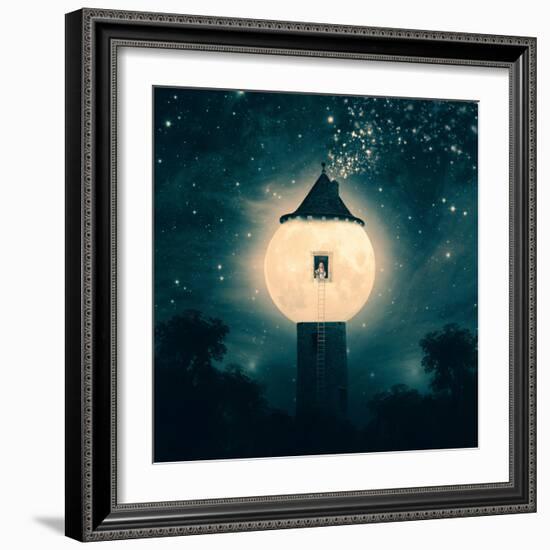 The Moon Tower-Paula Belle Flores-Framed Art Print