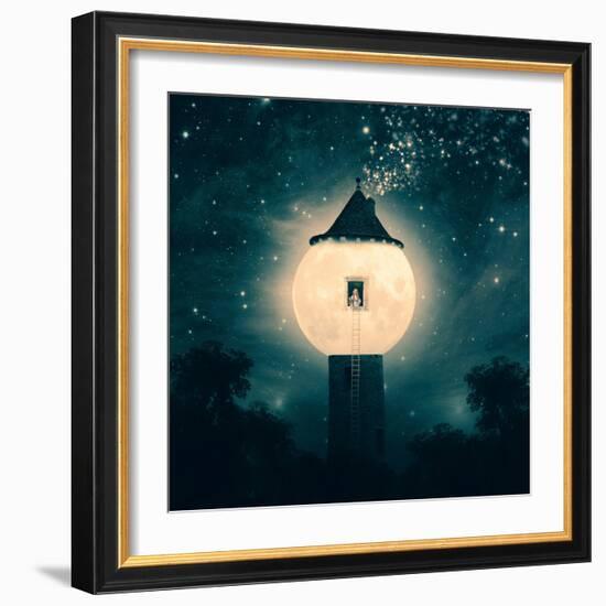 The Moon Tower-Paula Belle Flores-Framed Art Print