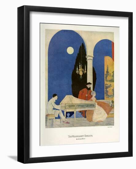 The Moonlight Sonata, Magazine Plate, UK, 1920-null-Framed Giclee Print