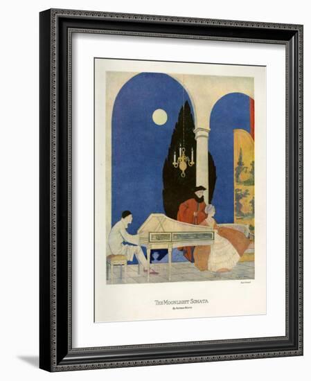 The Moonlight Sonata, Magazine Plate, UK, 1920-null-Framed Giclee Print