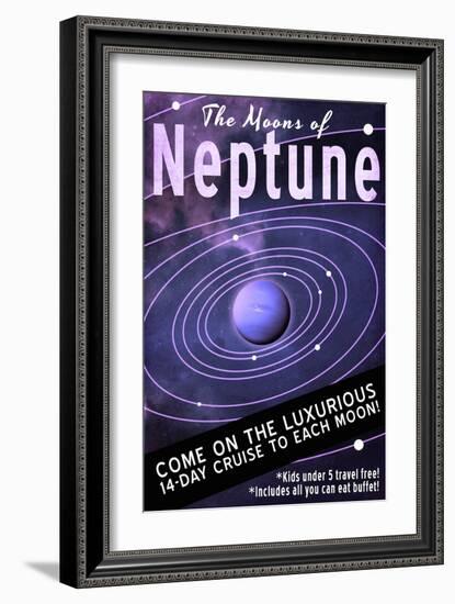 The Moons of Neptune-Lynx Art Collection-Framed Art Print