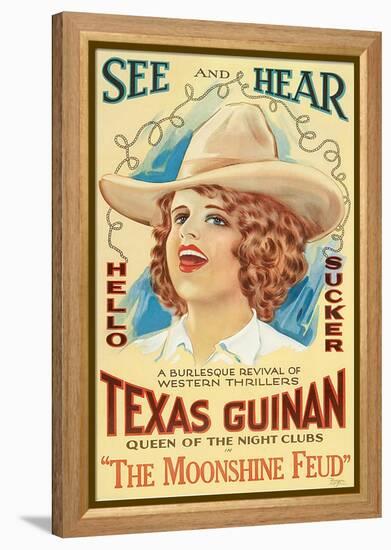 The Moonshine Feud, Texas Guinan, 1920-null-Framed Stretched Canvas
