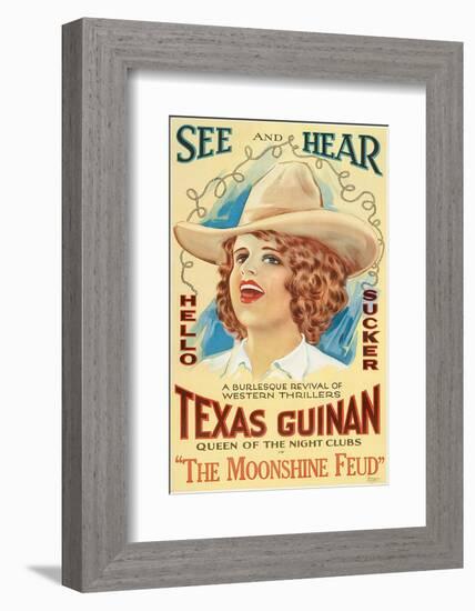 The Moonshine Feud, Texas Guinan, 1920-null-Framed Photo