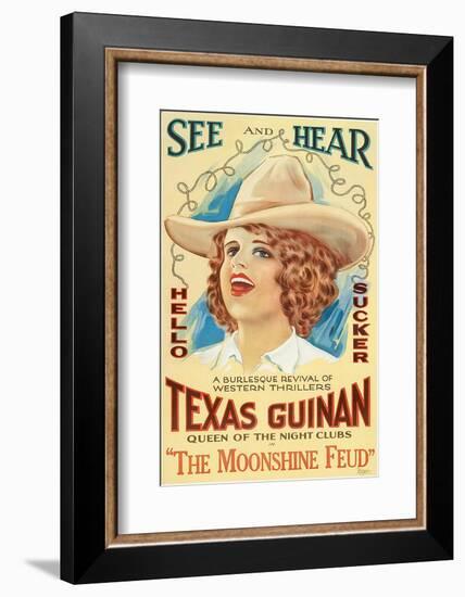 The Moonshine Feud, Texas Guinan, 1920-null-Framed Photo