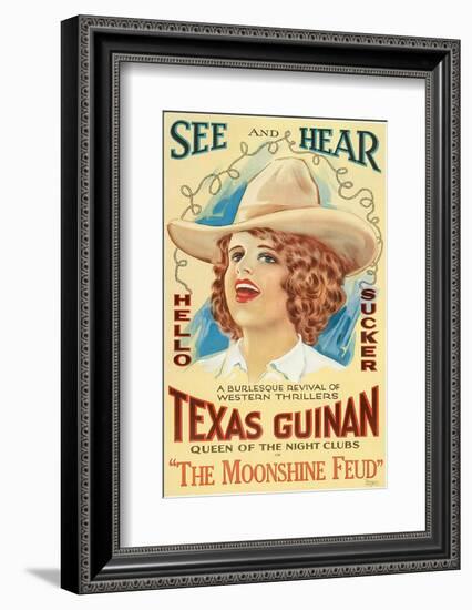 The Moonshine Feud, Texas Guinan, 1920-null-Framed Photo