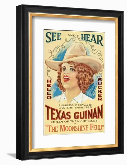 The Moonshine Feud, Texas Guinan, 1920-null-Framed Photo