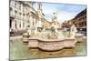 The Moor Fountain (Fontana Del Moro), Piazza Navona, Rome, Latium, Italy-Nico Tondini-Mounted Photographic Print