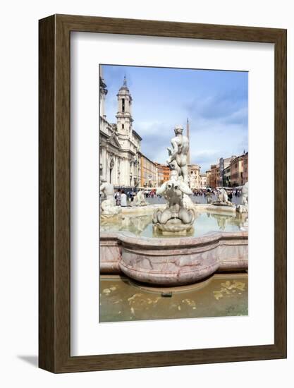 The Moor Fountain (Fontana Del Moro), Piazza Navona, UNESCO World Heritage Site, Rome, Lazio-Nico Tondini-Framed Photographic Print