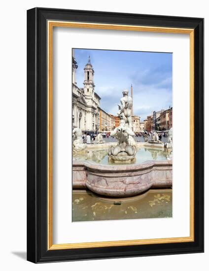 The Moor Fountain (Fontana Del Moro), Piazza Navona, UNESCO World Heritage Site, Rome, Lazio-Nico Tondini-Framed Photographic Print