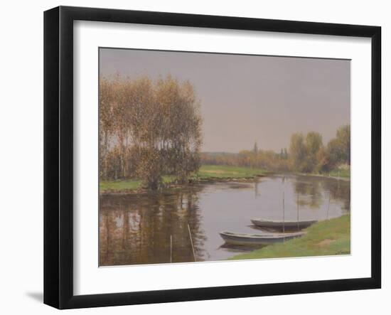 The Mooring-Edward Dawson-Framed Giclee Print