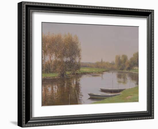 The Mooring-Edward Dawson-Framed Giclee Print