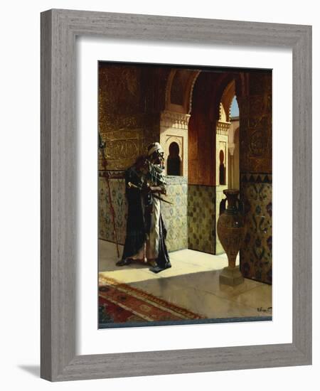 The Moorish Guard, the Alhambra-Rudolphe Ernst-Framed Giclee Print