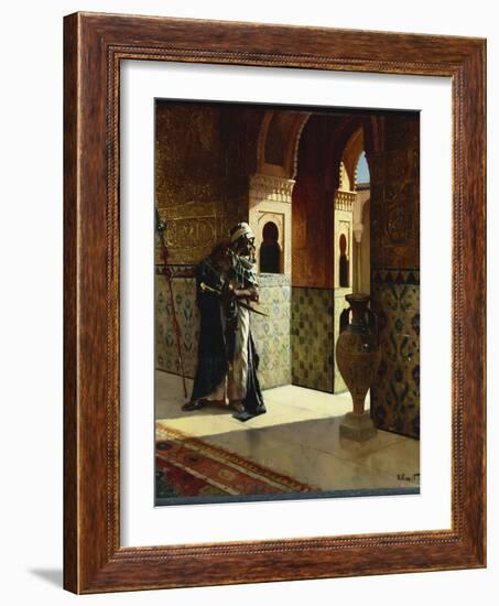 The Moorish Guard, the Alhambra-Rudolphe Ernst-Framed Giclee Print