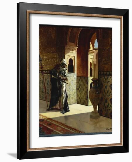 The Moorish Guard, the Alhambra-Rudolphe Ernst-Framed Giclee Print