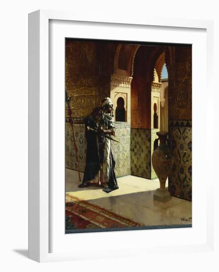 The Moorish Guard, the Alhambra-Rudolphe Ernst-Framed Giclee Print