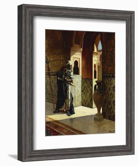 The Moorish Guard, the Alhambra-Rudolphe Ernst-Framed Giclee Print