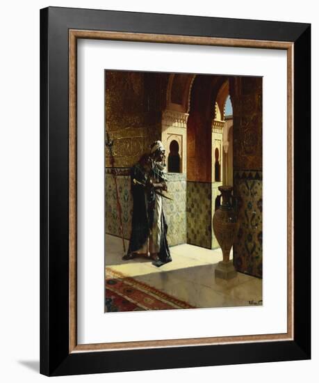 The Moorish Guard, the Alhambra-Rudolphe Ernst-Framed Giclee Print