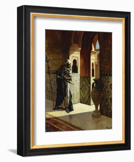 The Moorish Guard, the Alhambra-Rudolphe Ernst-Framed Giclee Print