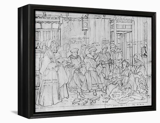 'The More Family, from the Sketch by Holbein at Basle Museum', 1527, (1903)-Hans Holbein the Younger-Framed Premier Image Canvas