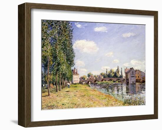 The Moret Bridge in the Summer, 1888-Alfred Sisley-Framed Giclee Print