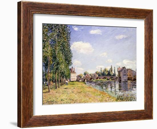 The Moret Bridge in the Summer, 1888-Alfred Sisley-Framed Giclee Print