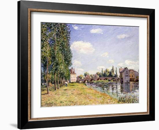 The Moret Bridge in the Summer, 1888-Alfred Sisley-Framed Giclee Print