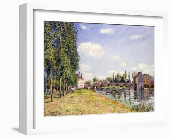 The Moret Bridge in the Summer, 1888-Alfred Sisley-Framed Giclee Print