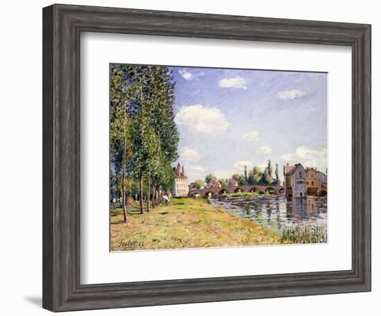 The Moret Bridge in the Summer, 1888-Alfred Sisley-Framed Giclee Print