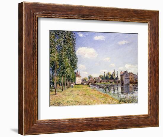 The Moret Bridge in the Summer, 1888-Alfred Sisley-Framed Giclee Print