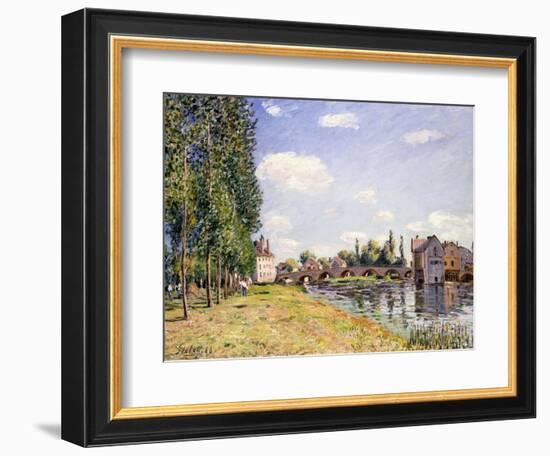 The Moret Bridge in the Summer, 1888-Alfred Sisley-Framed Giclee Print