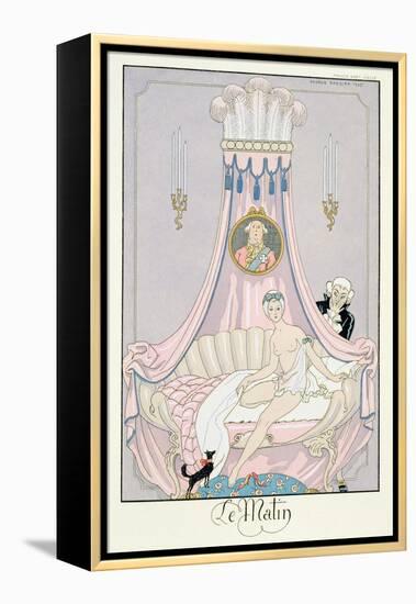 The Morning, 1925 (Pochoir Print)-Georges Barbier-Framed Premier Image Canvas