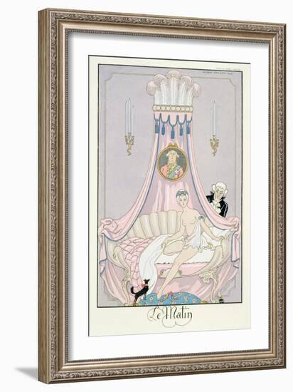 The Morning, 1925 (Pochoir Print)-Georges Barbier-Framed Giclee Print