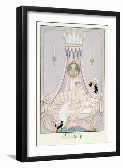 The Morning, 1925 (Pochoir Print)-Georges Barbier-Framed Giclee Print