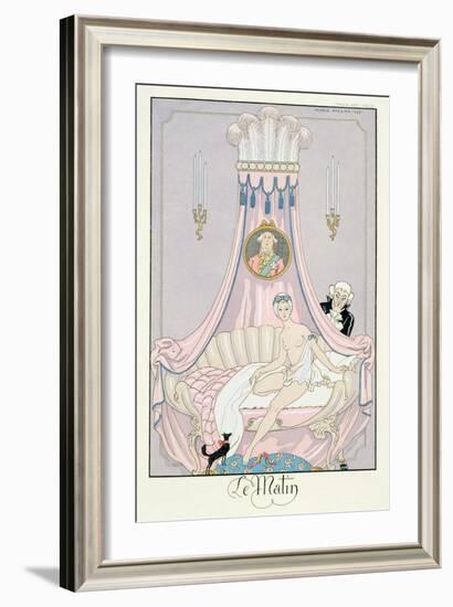 The Morning, 1925 (Pochoir Print)-Georges Barbier-Framed Giclee Print