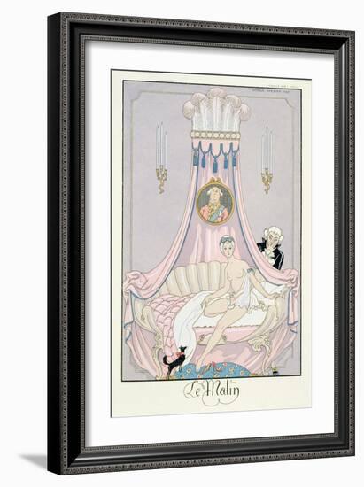 The Morning, 1925 (Pochoir Print)-Georges Barbier-Framed Giclee Print