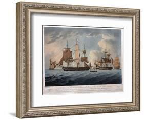 The Morning after the Action with the American United States Frigate, President-Thomas Buttersworth-Framed Giclee Print