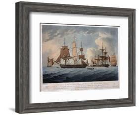 The Morning after the Action with the American United States Frigate, President-Thomas Buttersworth-Framed Giclee Print