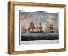 The Morning after the Action with the American United States Frigate, President-Thomas Buttersworth-Framed Giclee Print