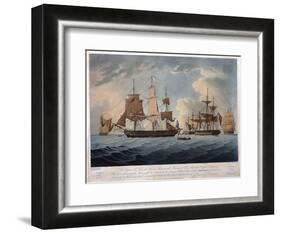 The Morning after the Action with the American United States Frigate, President-Thomas Buttersworth-Framed Giclee Print