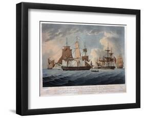 The Morning after the Action with the American United States Frigate, President-Thomas Buttersworth-Framed Giclee Print