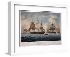 The Morning after the Action with the American United States Frigate, President-Thomas Buttersworth-Framed Giclee Print