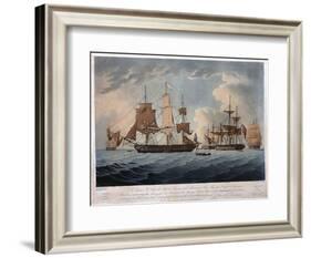 The Morning after the Action with the American United States Frigate, President-Thomas Buttersworth-Framed Giclee Print