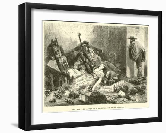 The Morning after the Festival of Saint Firmin-Édouard Riou-Framed Giclee Print