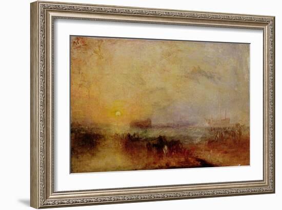 The Morning after the Wreck, C.1835-40 (Oil on Canvas)-Joseph Mallord William Turner-Framed Giclee Print