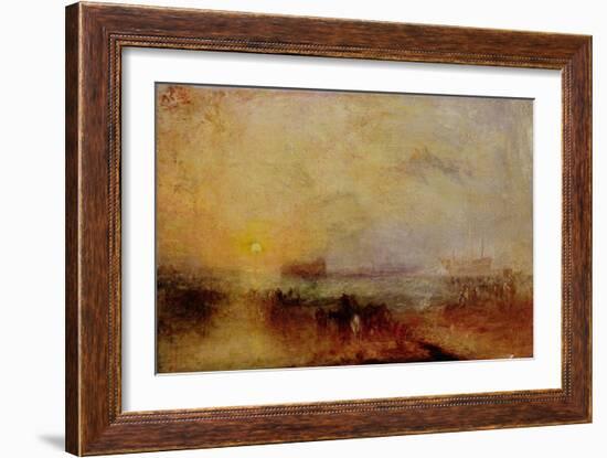 The Morning after the Wreck, C.1835-40 (Oil on Canvas)-Joseph Mallord William Turner-Framed Giclee Print