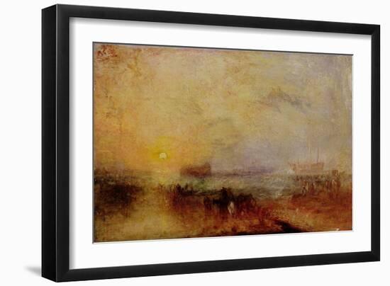 The Morning after the Wreck, C.1835-40 (Oil on Canvas)-Joseph Mallord William Turner-Framed Giclee Print