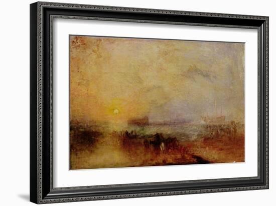 The Morning after the Wreck, C.1835-40 (Oil on Canvas)-Joseph Mallord William Turner-Framed Giclee Print