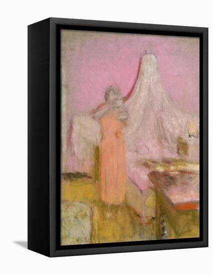 The Morning Cup of Tea. La Tasse De the Du Matin-Edouard Vuillard-Framed Premier Image Canvas